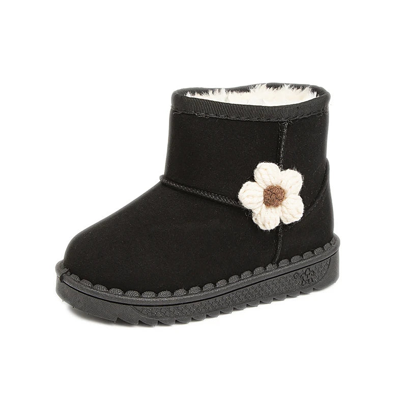 Baby Kids Fur Design Soft Casual Shoes