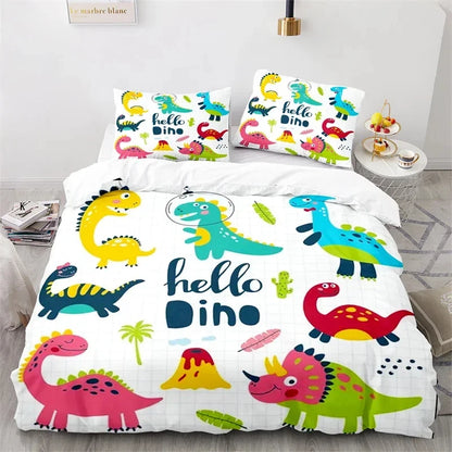 3D Cartoon Animal Print Microfiber Kids Bedding Sets