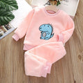 Long-Sleeved Cartoon Design Warm Kids Clothing Set childrensterritory