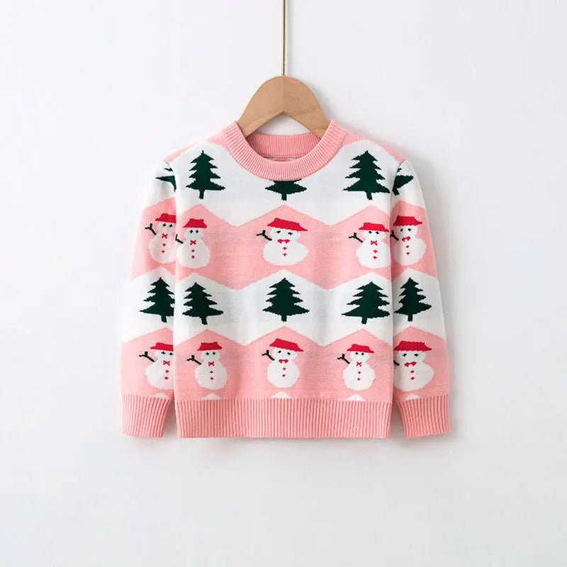 Kids Warm Knitted Christmas Party Sweaters childrensterritory