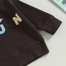 Baby Boy Letter Embroidery Full Sleeve Fall Tracksuit childrensterritory