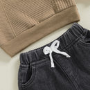 Toddler Boy Winter Warm Fleece 2Pcs Outfits