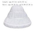 Kids Girls Lace Design 3 Hoops Underskirt for Dresses
