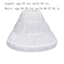 Kids Girls Lace Design 3 Hoops Underskirt for Dresses