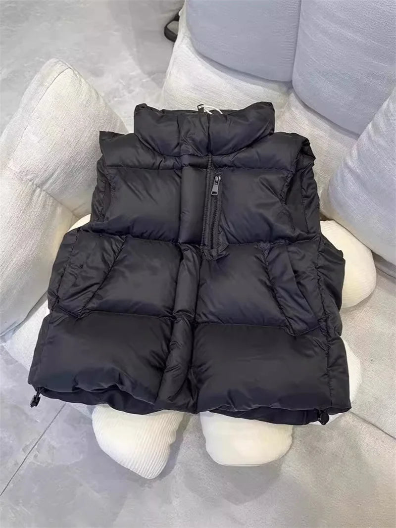 Kids Boys and Girls Warm Thin Waistcoat for Winter childrensterritory
