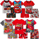 Kids Boys Girls Short Sleeved Racing Car Print Sleepwear childrensterritory