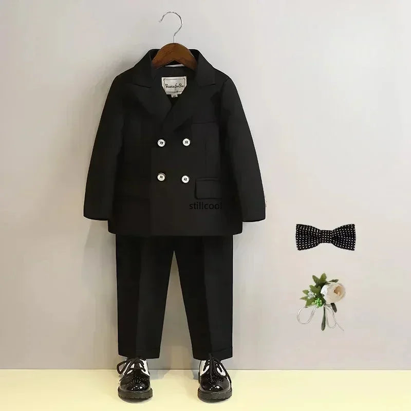 Kids Blazer Vest Pants Formal/Wedding Clothes Set