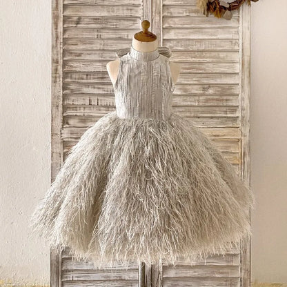 Kids Girls Luxury Puffy Princess Dress for Birthday