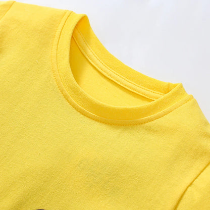 Kids Boys Stereoscopic Dinosaur Print Summer T-shirts childrensterritory