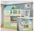 Kids Designer Wooden Bunk Bed Frame with Storage childrensterritory