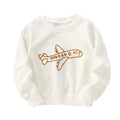 Girls White Casual Cotton Sweatshirts childrensterritory