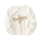 Girls White Casual Cotton Sweatshirts childrensterritory