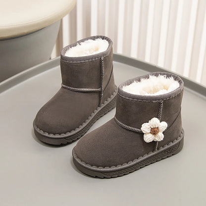 Baby Kids Fur Design Soft Casual Shoes