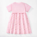 Little Girls Unicorns Embroidered Casual Summer Dress childrensterritory