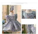 Girls High-End Lolita Style Glistening Banquet Evening Dress childrensterritory