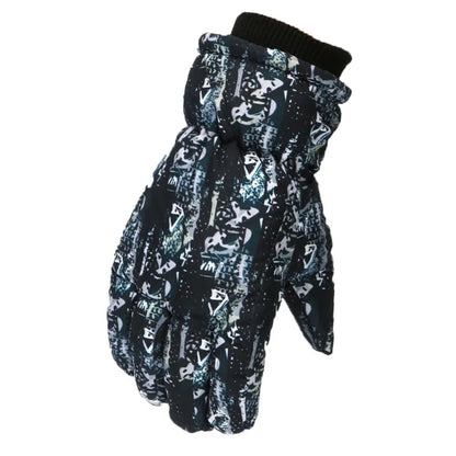 Non-slip Thicken Warm Waterproof Kids Ski Gloves childrensterritory