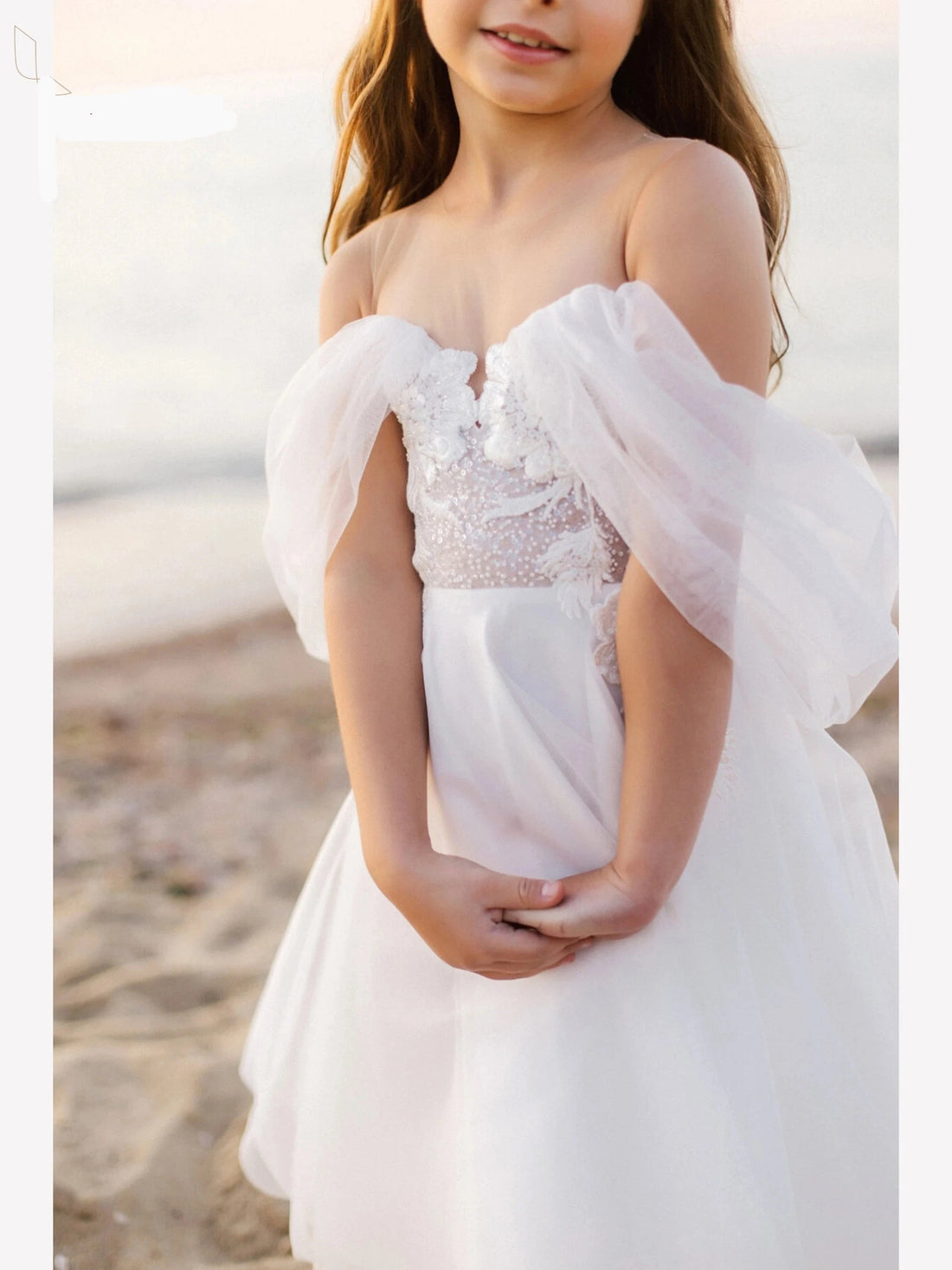 A-Line Bridesmaid Boho Wedding Dresses for Little Girls childrensterritory