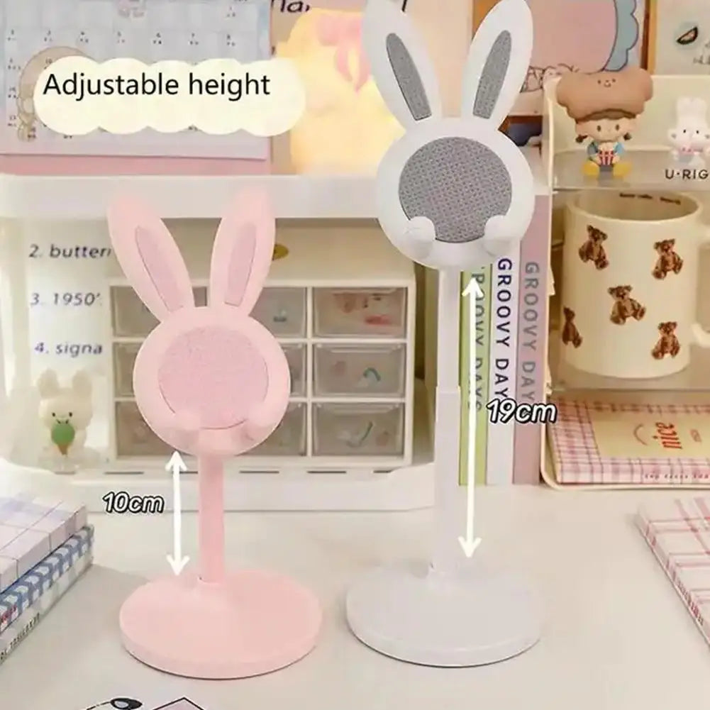 Adjustable Rabbit Cartoon Design Cell Phone Stand