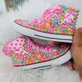 Mother-Daughter Matching Handmade Rhinestones Bling Sneakers