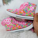 Mother-Daughter Matching Handmade Rhinestones Bling Sneakers