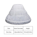 Kids Girls Lace Design 3 Hoops Underskirt for Dresses