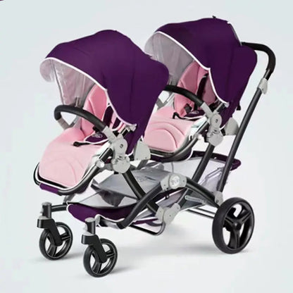 Light And Shock Proof Folding Luxury Twin Baby Stroller childrensterritory