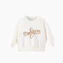 Girls White Casual Cotton Sweatshirts childrensterritory