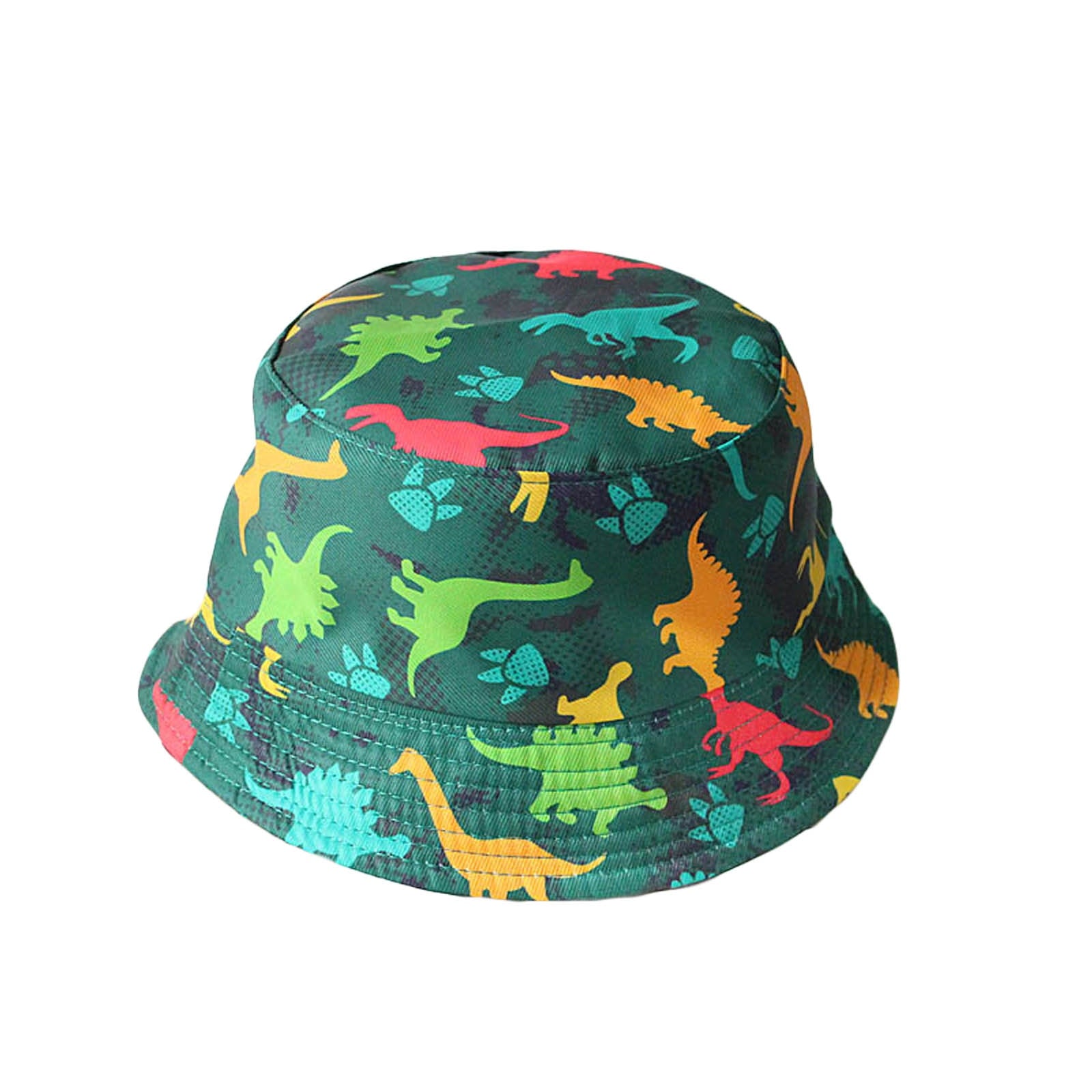 6 Colors Kids Cartoon Dinosaur Print Fisherman Hat childrensterritory
