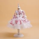 Flower Embroidery Tulle Princess Dresses for Kids Girl Birthday childrensterritory