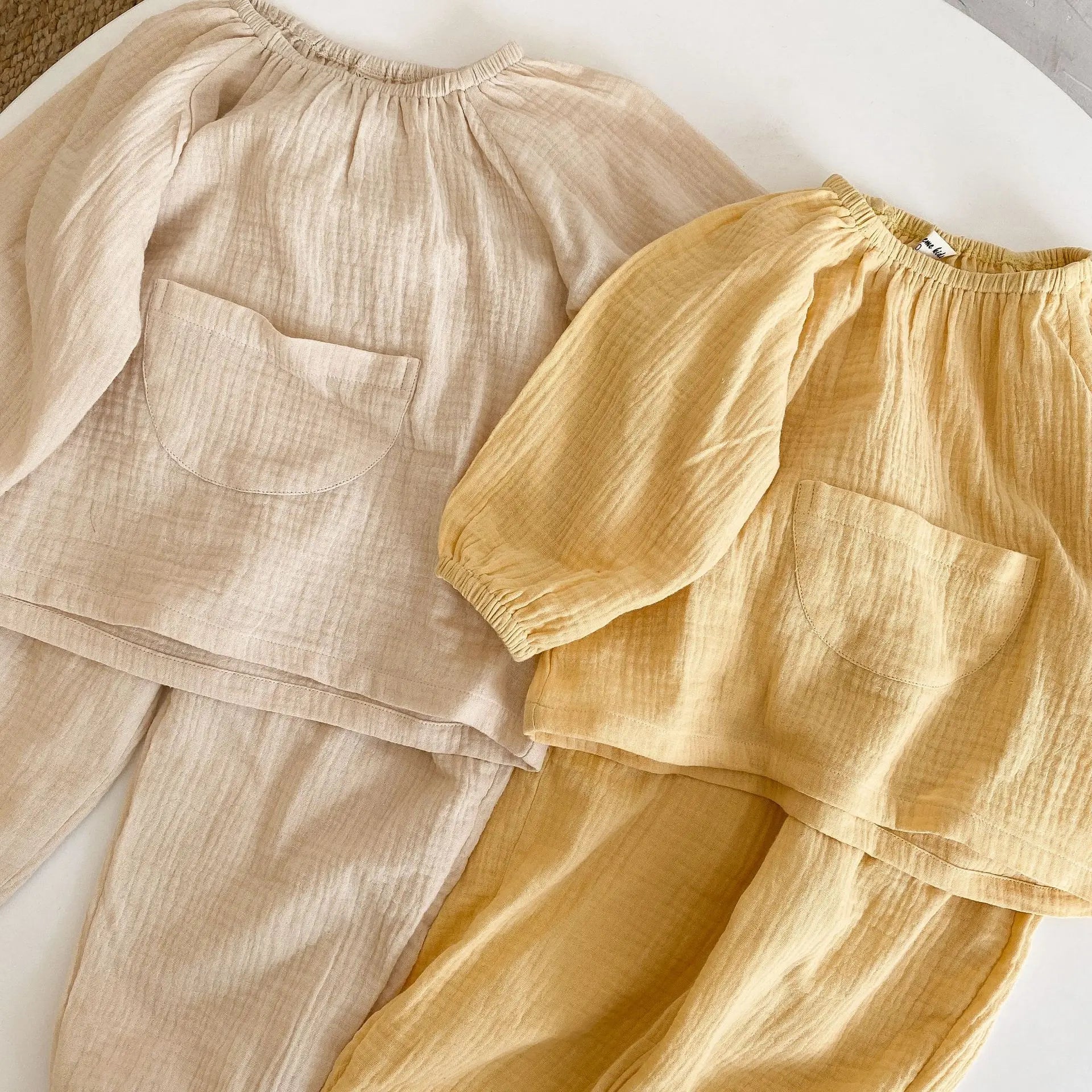 Baby/Kids 2pcs Long Sleeve Pajamas Suit for Boys/Girls