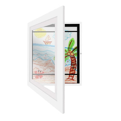 Kids Art Frames Changeable Display with Magnetic Front Open childrensterritory
