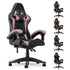 PU Leather Gaming Chair with Headrest and Lumbar Support childrensterritory