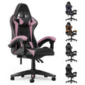 PU Leather Gaming Chair with Headrest and Lumbar Support childrensterritory