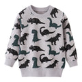 Little Boys Cartoon Dinosaurs Print Sweatshirts