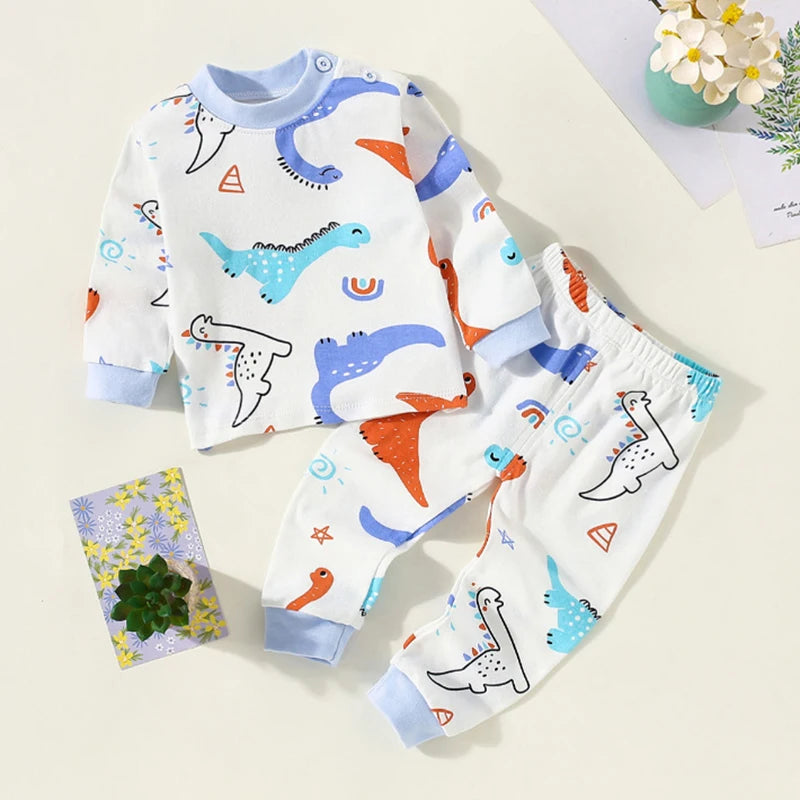 Kids Boys Girls Cartoon Clothing Sets for Autumn