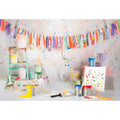 Photographic Background for Baby's 1st Birthday or Baby Shower childrensterritory