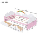 Cloud and Moon Design Children's Double Bed Frame