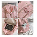 Floral Backpack for Girls with Personalized Embroidery Name childrensterritory