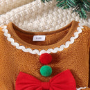Baby Girls Bow Lace Design Winter Dresses childrensterritory