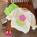 Kids Girl Floral Sweatshirt Top and Pants Set for Autumn childrensterritory
