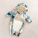 Newborn Thicken Hooded Autumn Winter Romper childrensterritory