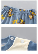 Little Boys and Girls Warm Cartoon Xmas Print Sleepwear Sets childrensterritory