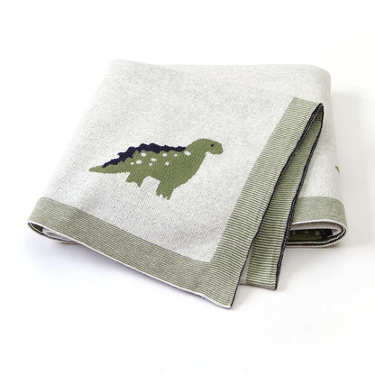 Cartoon Print Soft Cotton Fabric Baby Blankets childrensterritory
