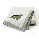 Cartoon Print Soft Cotton Fabric Baby Blankets childrensterritory