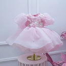 Pearls Design Tutu Flower Girl Dress for Special Occasions childrensterritory