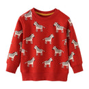 Cartoon Animal Print Long Sleeve Kids Boys Sweatshirts childrensterritory