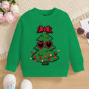 Kids Solid Colors Christmas Graphics Hoodless Sweatshirt childrensterritory