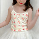 Young Girls Cartoon Design Soft Cotton Camisoles childrensterritory