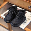 High-Top Children's Leather Ankle Warm Snow Shoes