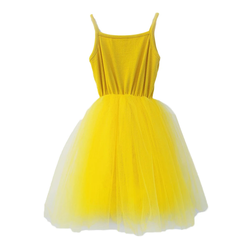 Sleeveless Puffy Cotton Tutu Dress For Baby Girls childrensterritory